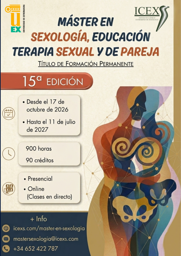 Máster en Sexología: Educación, Terapia Sexual y de Pareja 1 Cartel Máster en Sexología - Curso 2026-2027
